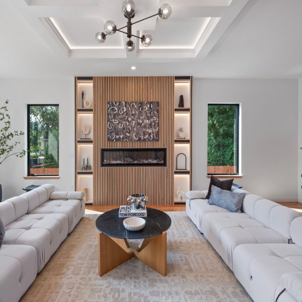 Custom Home Builders Belmont MA Living Area