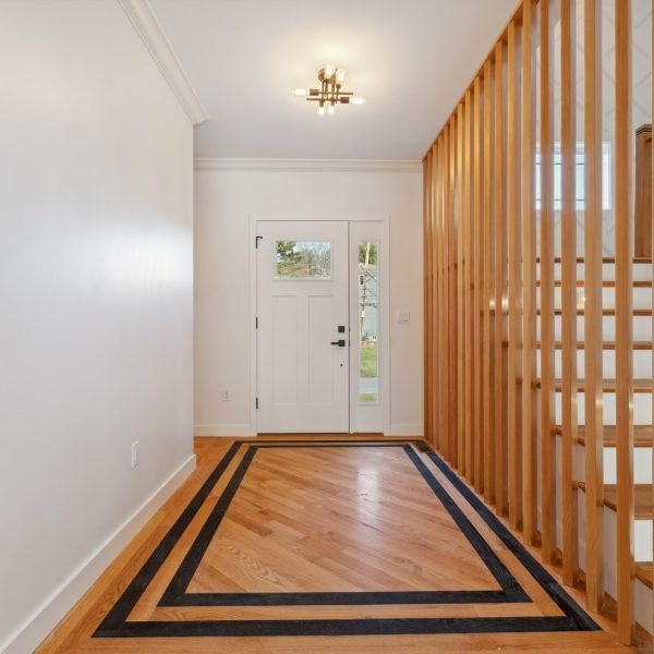 Custom Home Builders Burlington MA- Entryway Stairs