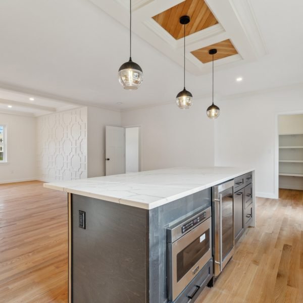 Custom Home Builders Burlington MA- Kitchen Island Appliances