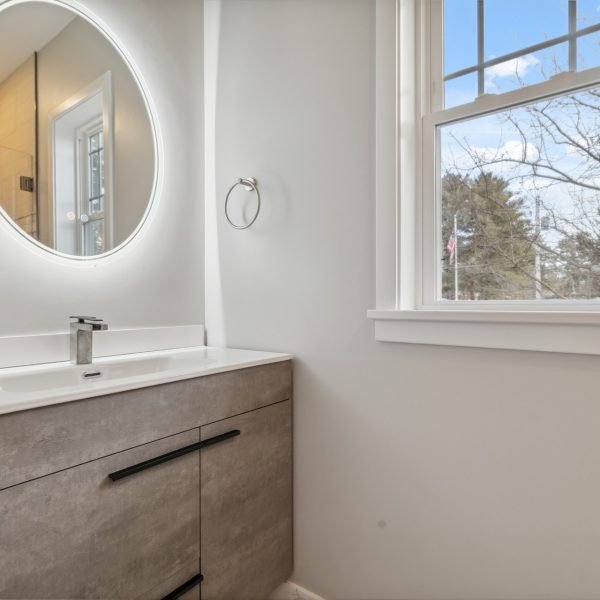 Custom Home Builders Burlington MA- Modern Vanity