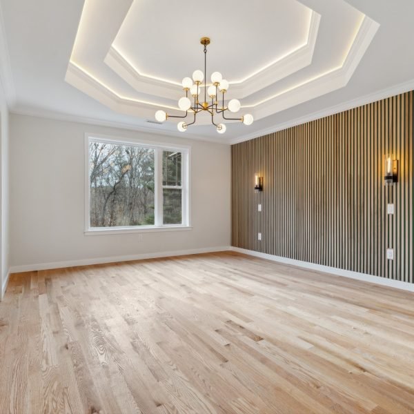 Custom Home Builders Burlington MA - Dining Room Feature Lighting