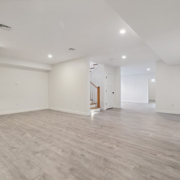 Custom Home Builders Burlington MA - Open Lower Level