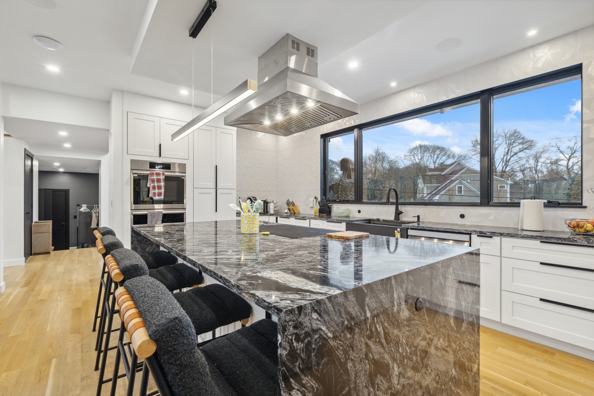 Custom Home Built in Lexington MA- Kitchen Island