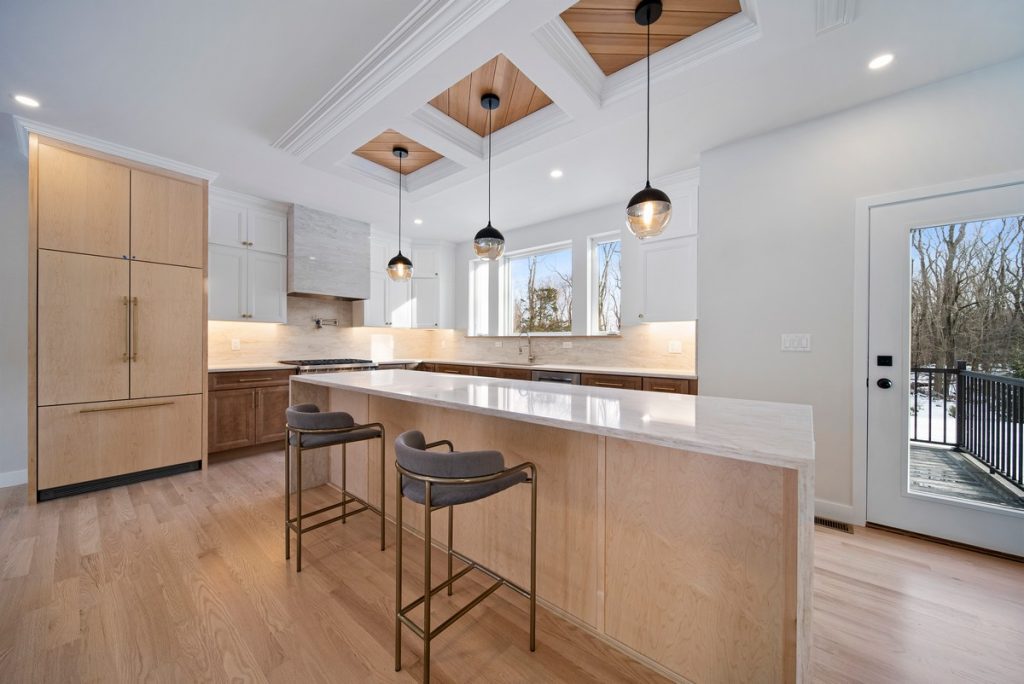 Custom Home Built in Lexington MA- Pendant Lights