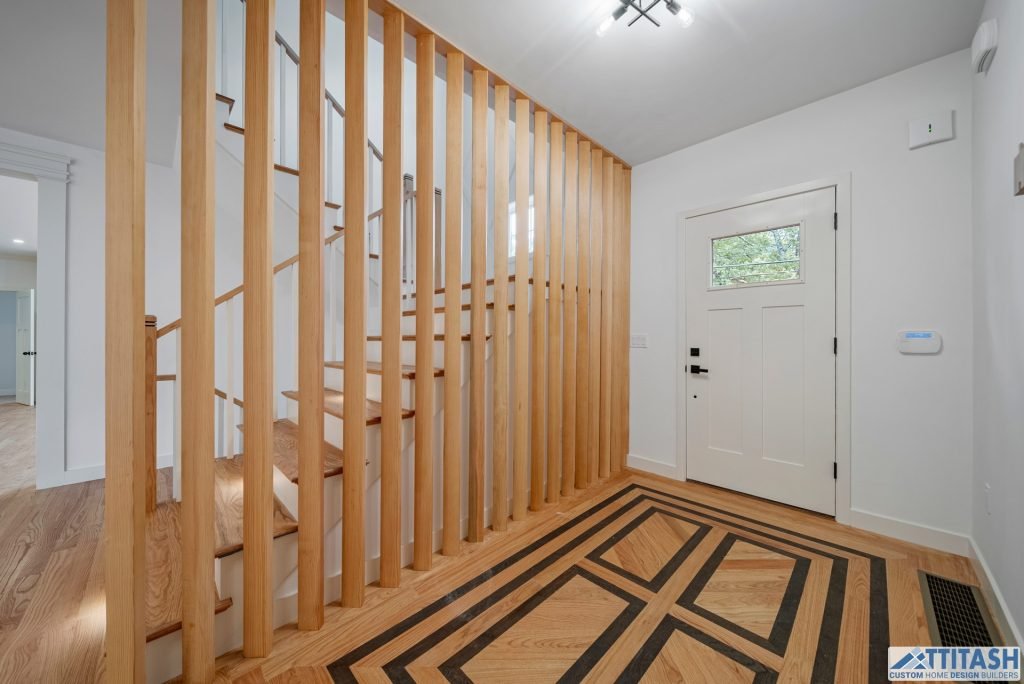 Custom Built Home in Needham MA - Wall Feature