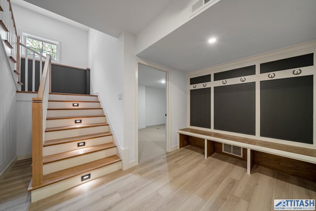 Custom Built Home in Needham MA - Front Hall
