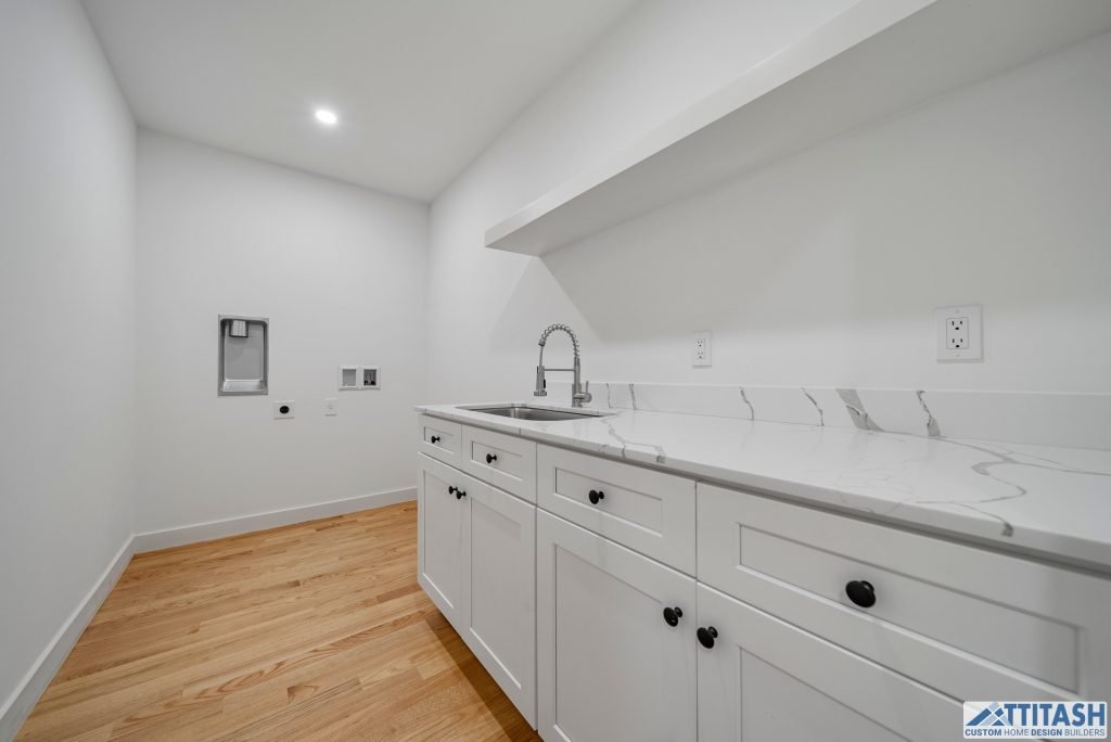 Custom Built Home in Needham MA - Laundry Room