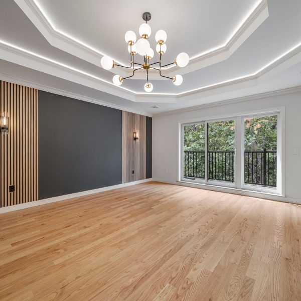 Custom Built Home in Needham MA - Dining Room Tray Ceilings