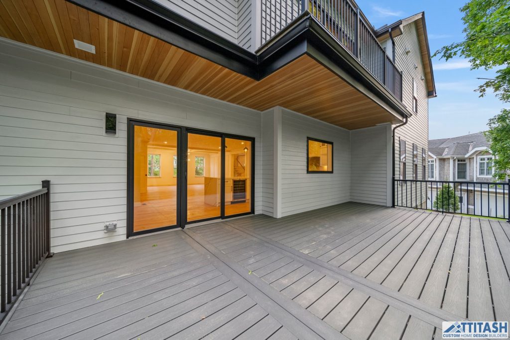Custom Built Home in Needham MA - Deck