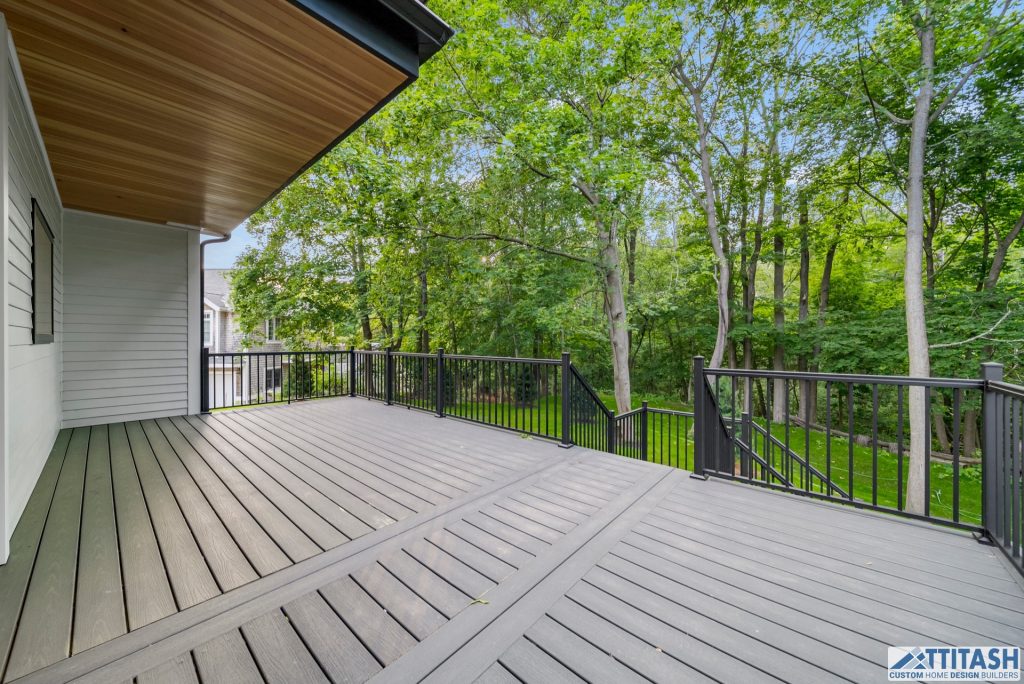 Custom Built Home in Needham MA - Deck