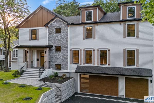 Custom Built Home in Needham MA - Exterior
