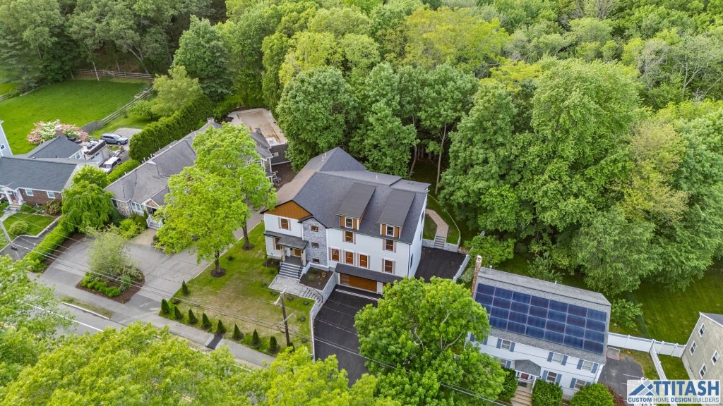 Custom Built Home in Needham MA - Sky View