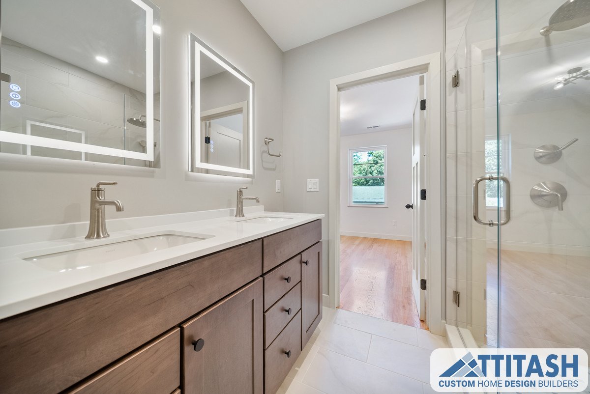 Custom New Construction Home in Lexington MA- Ensuite Bathroom