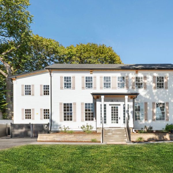 New Construction Duplex in Watertown MA- Front Exterior