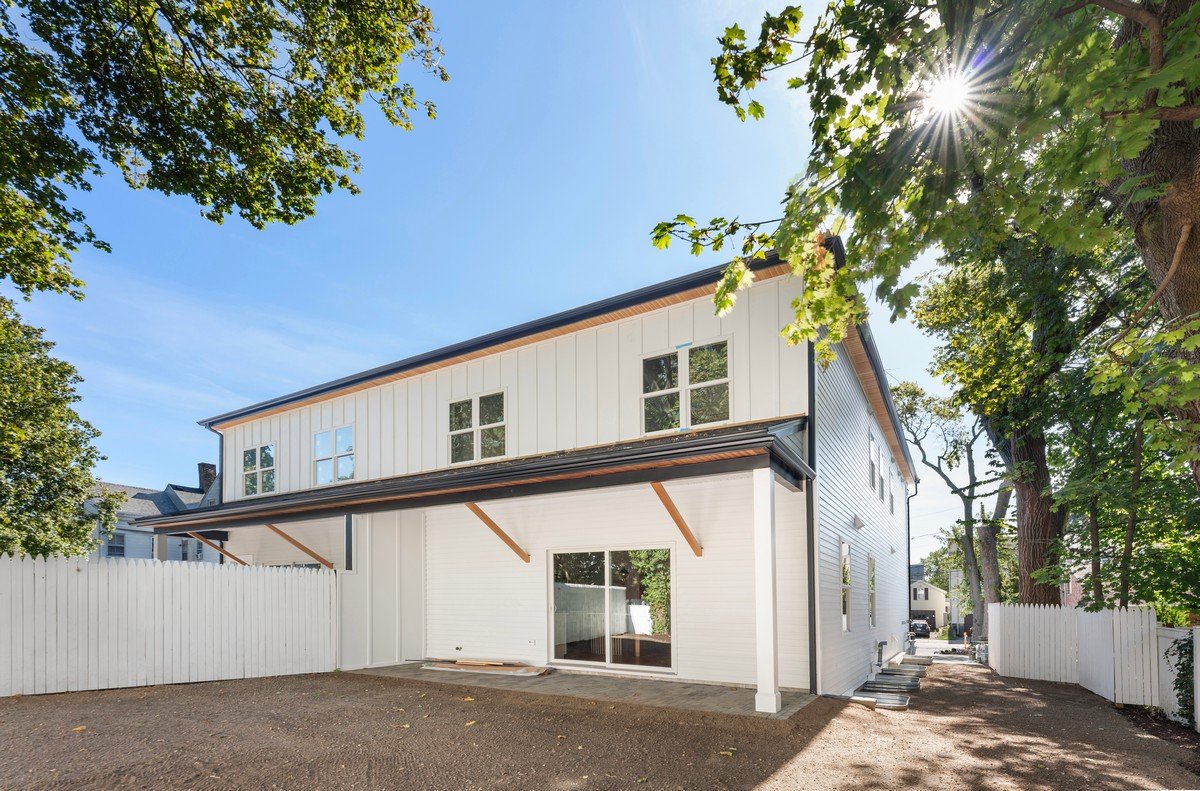 New Construction Duplex in Watertown MA- Backyard