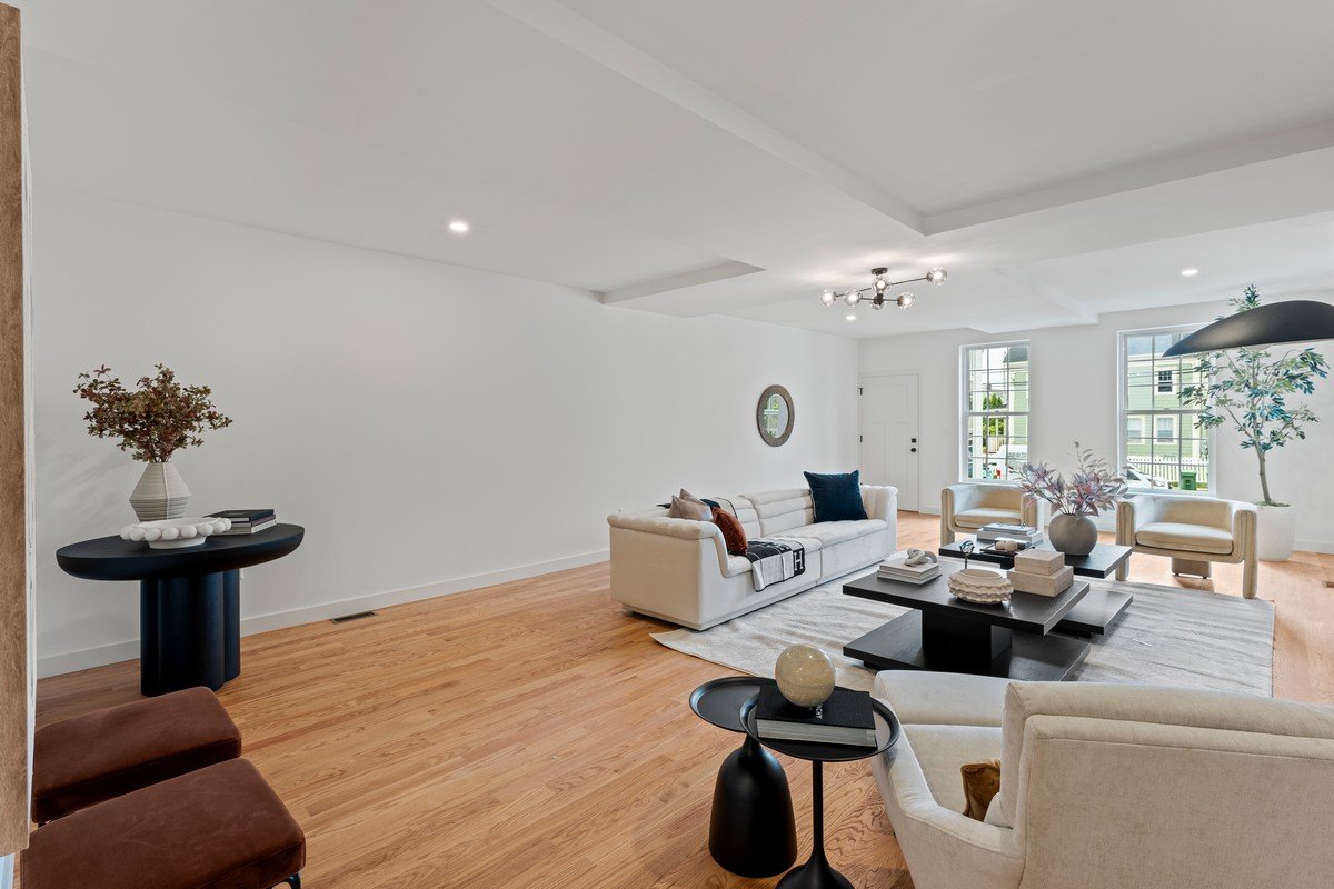 New Construction Duplex in Watertown MA- Spacious Living Room