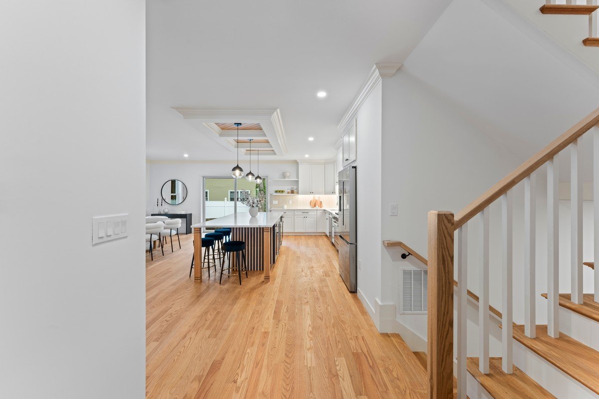 New Construction Duplex in Watertown MA- Custom Tray Ceilings
