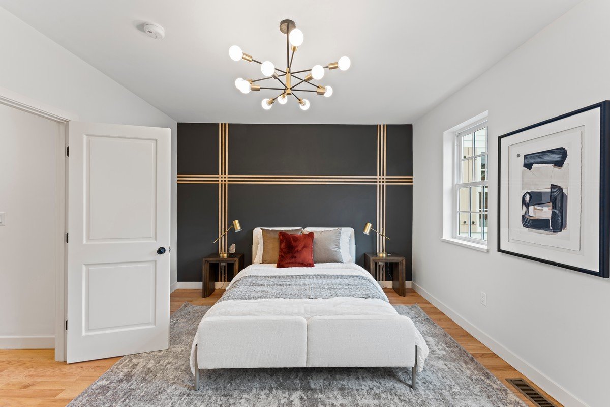 New Construction Duplex in Watertown MA- Modern Bedroom Design