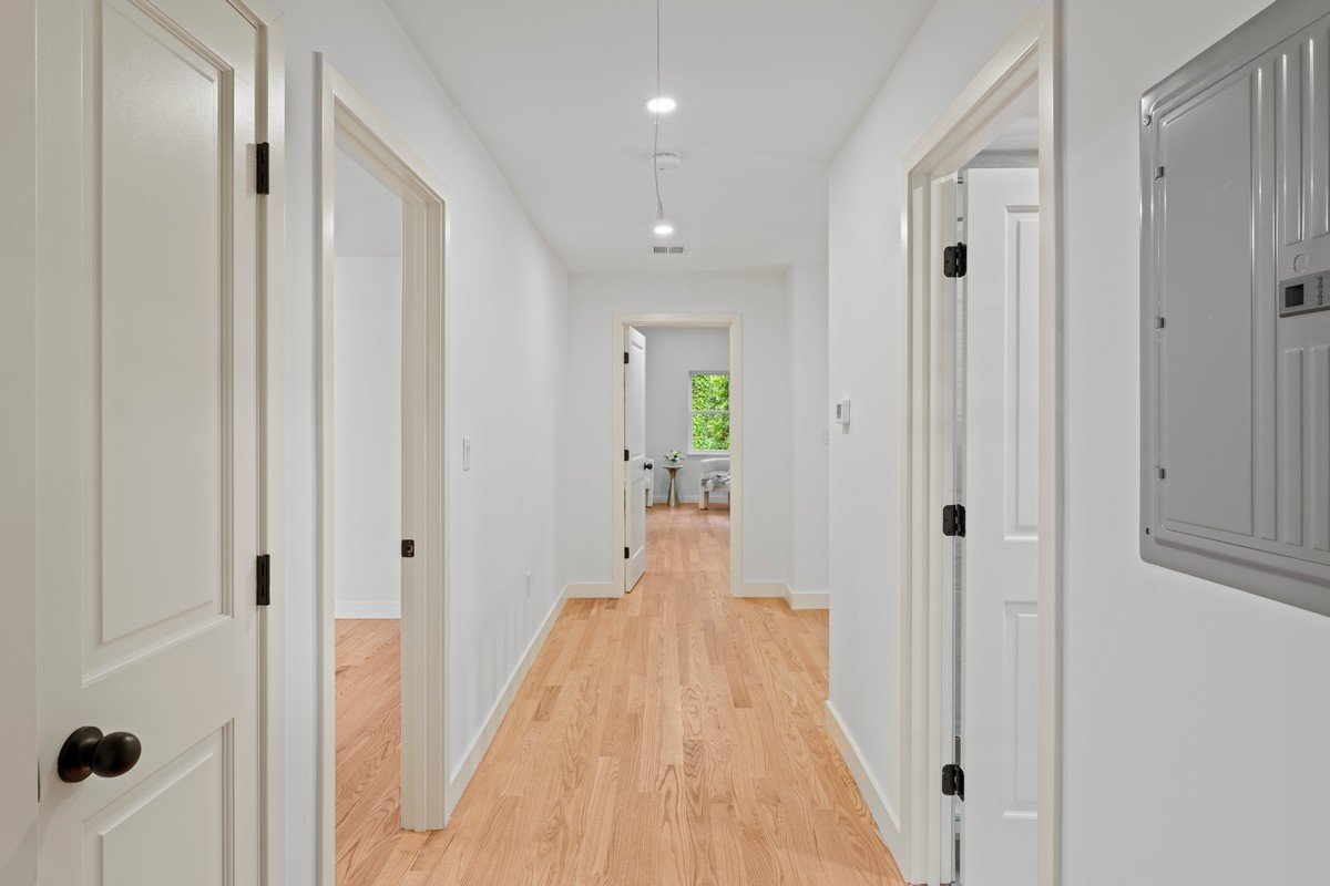 New Construction Duplex in Watertown MA- Second Floor Hall Way