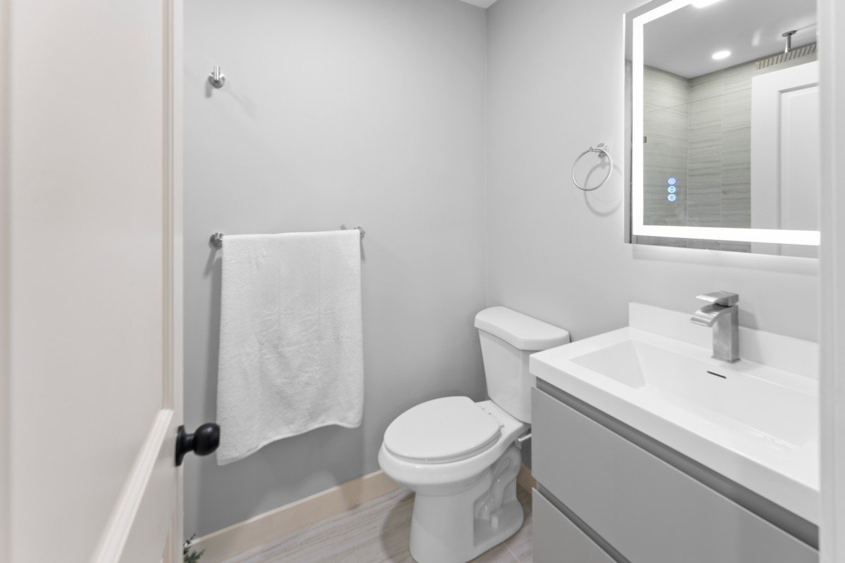 New Construction Duplex in Watertown MA- Powder Room