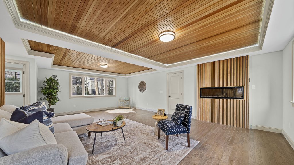 Luxury Home Design Builders MA NH- Custom Wood Ceilings