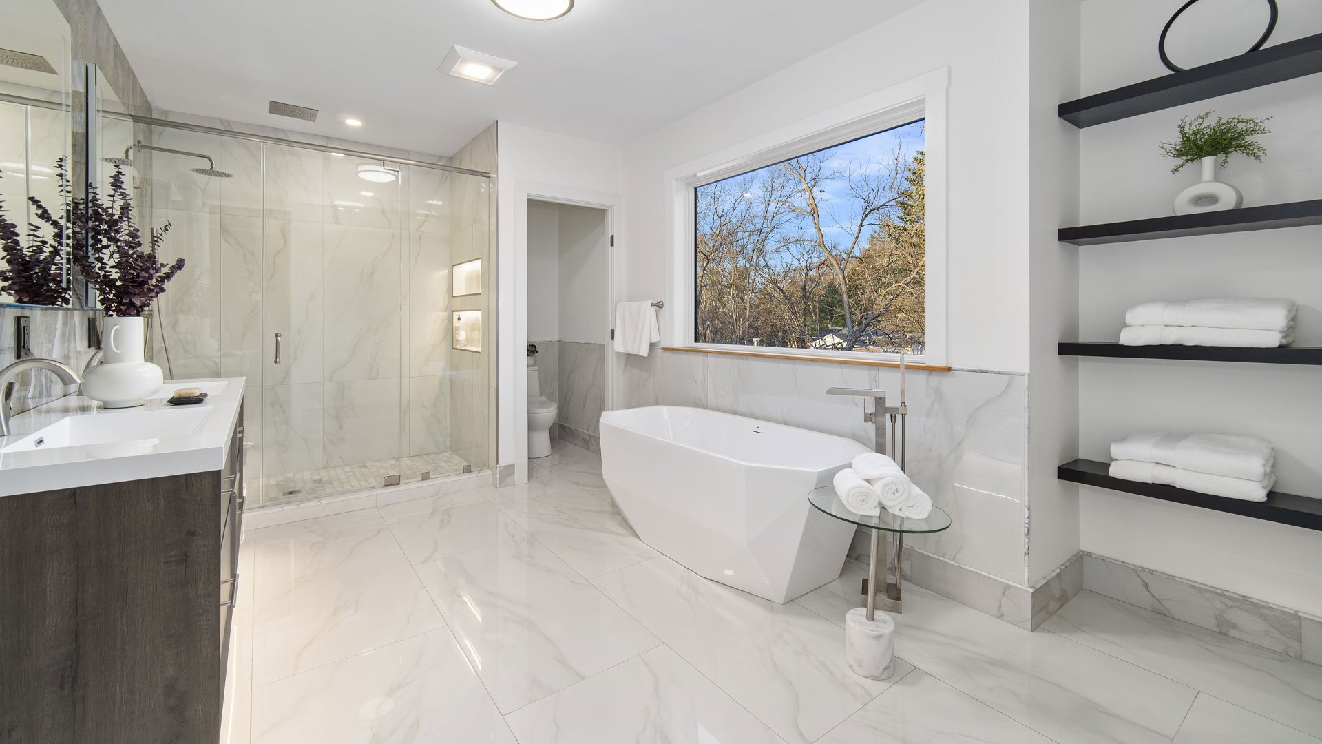 Luxury Home Design Builders MA NH- Luxury Spa Bathroom